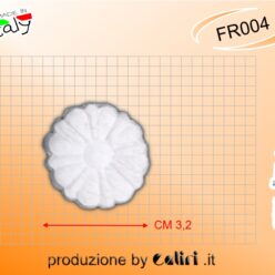 FR004 Bottone Rosella in gesso cm 3,2
