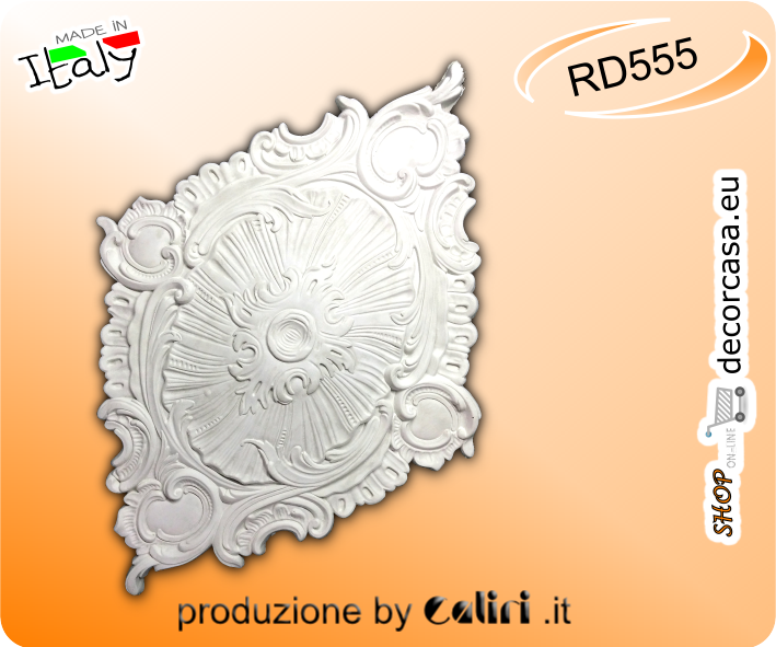 RD555 Rosone a Rombo Decorato cm 68x48