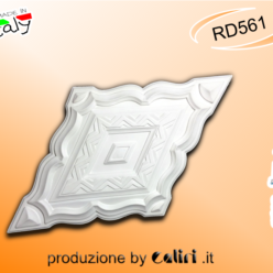 RD561 Rosone In Gesso a Rombo cm 28x49