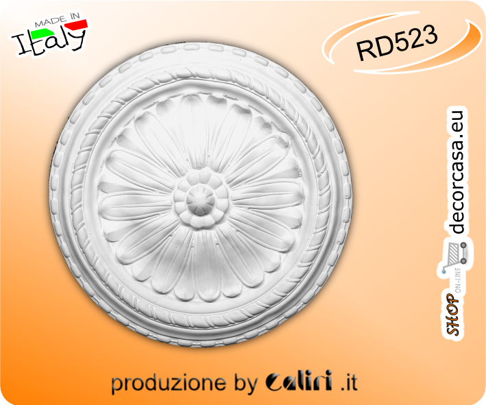 RD523 Rosone in Gesso Decorato cm 39